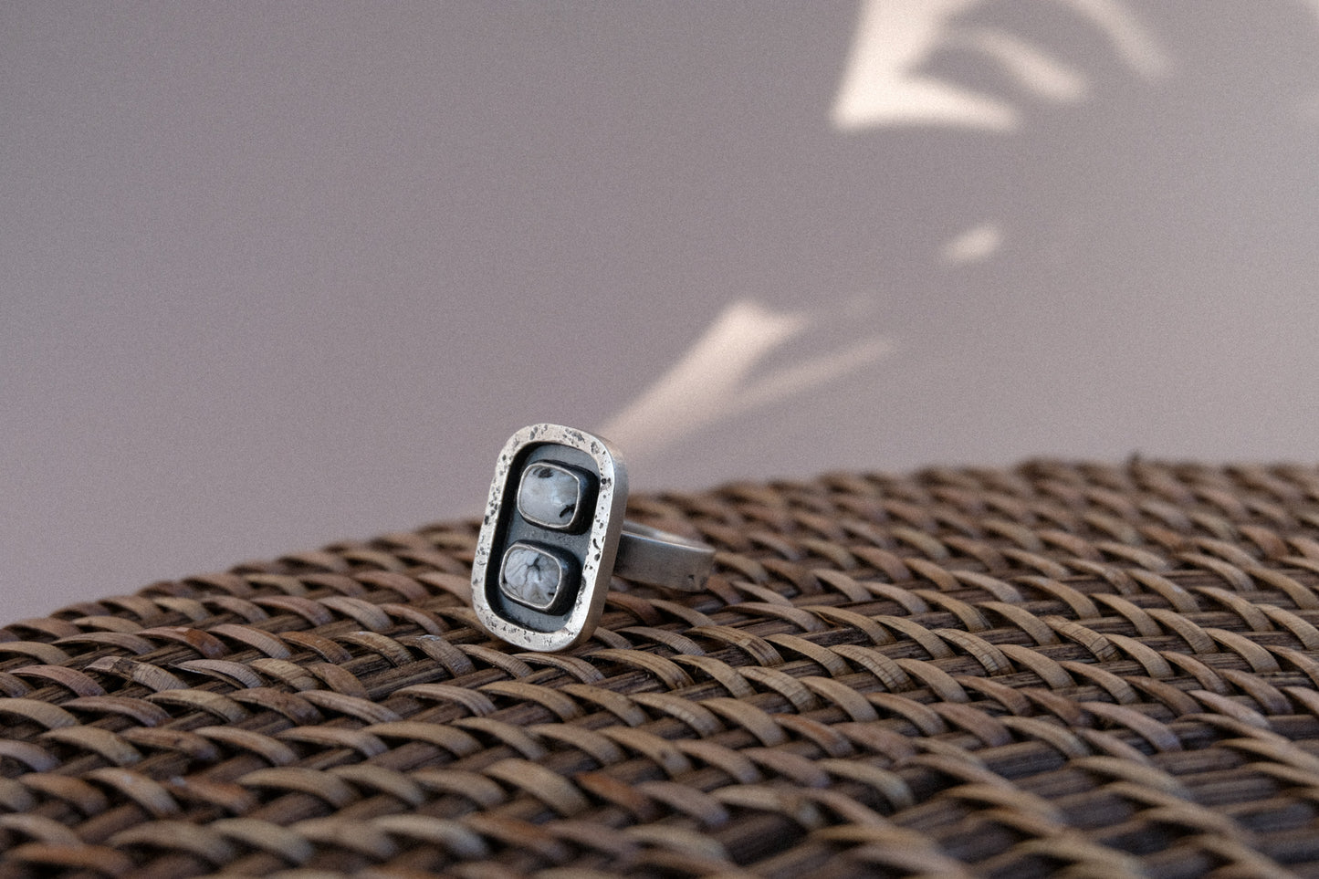 White Buffalo Twin Ring || 7.5
