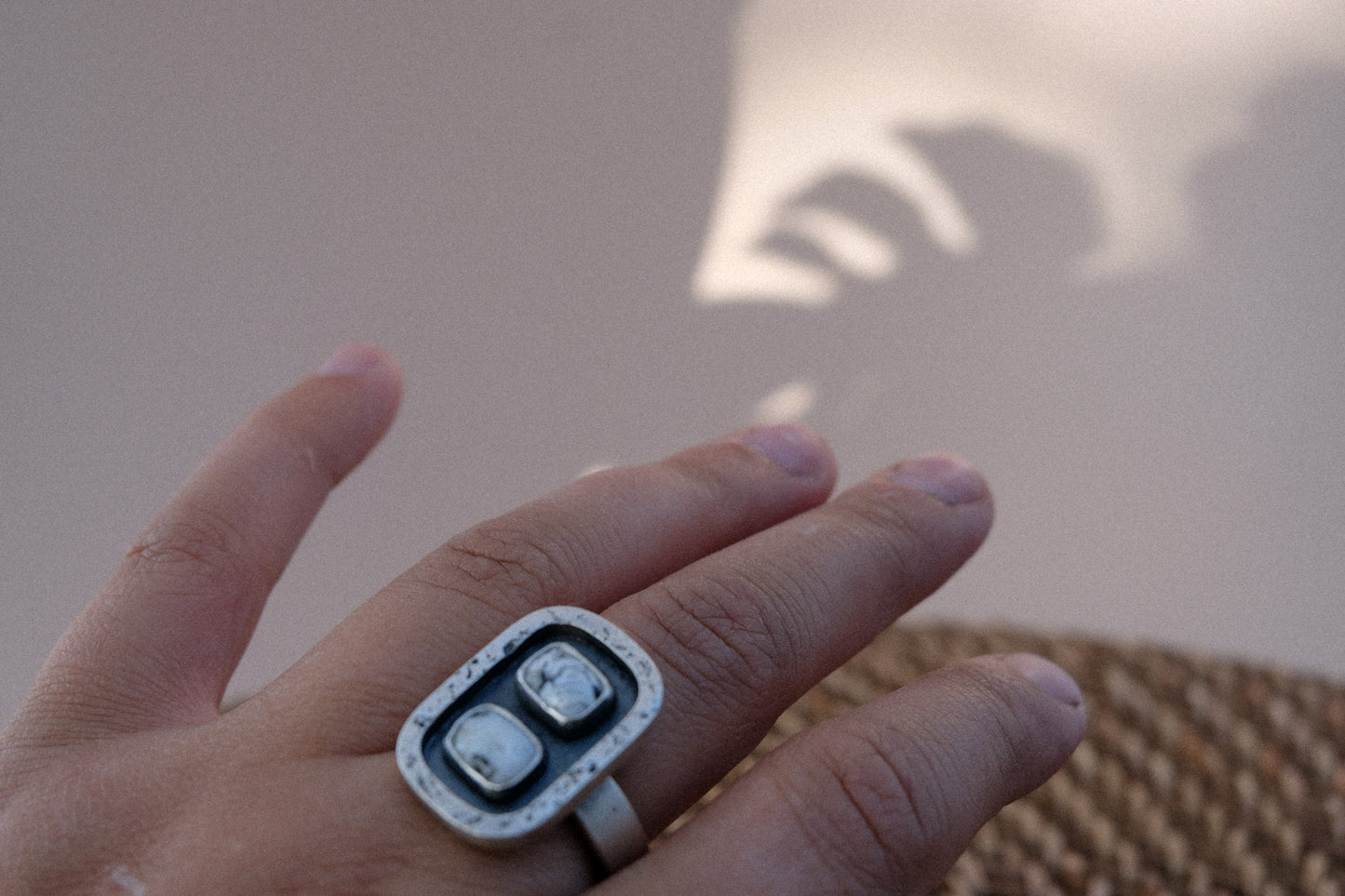 White Buffalo Twin Ring || 7.5