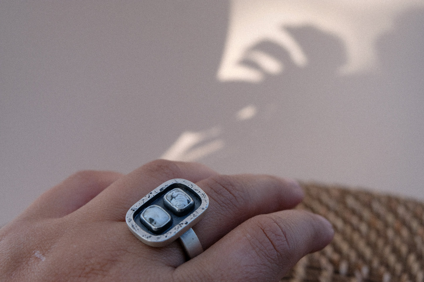 White Buffalo Twin Ring || 7.5