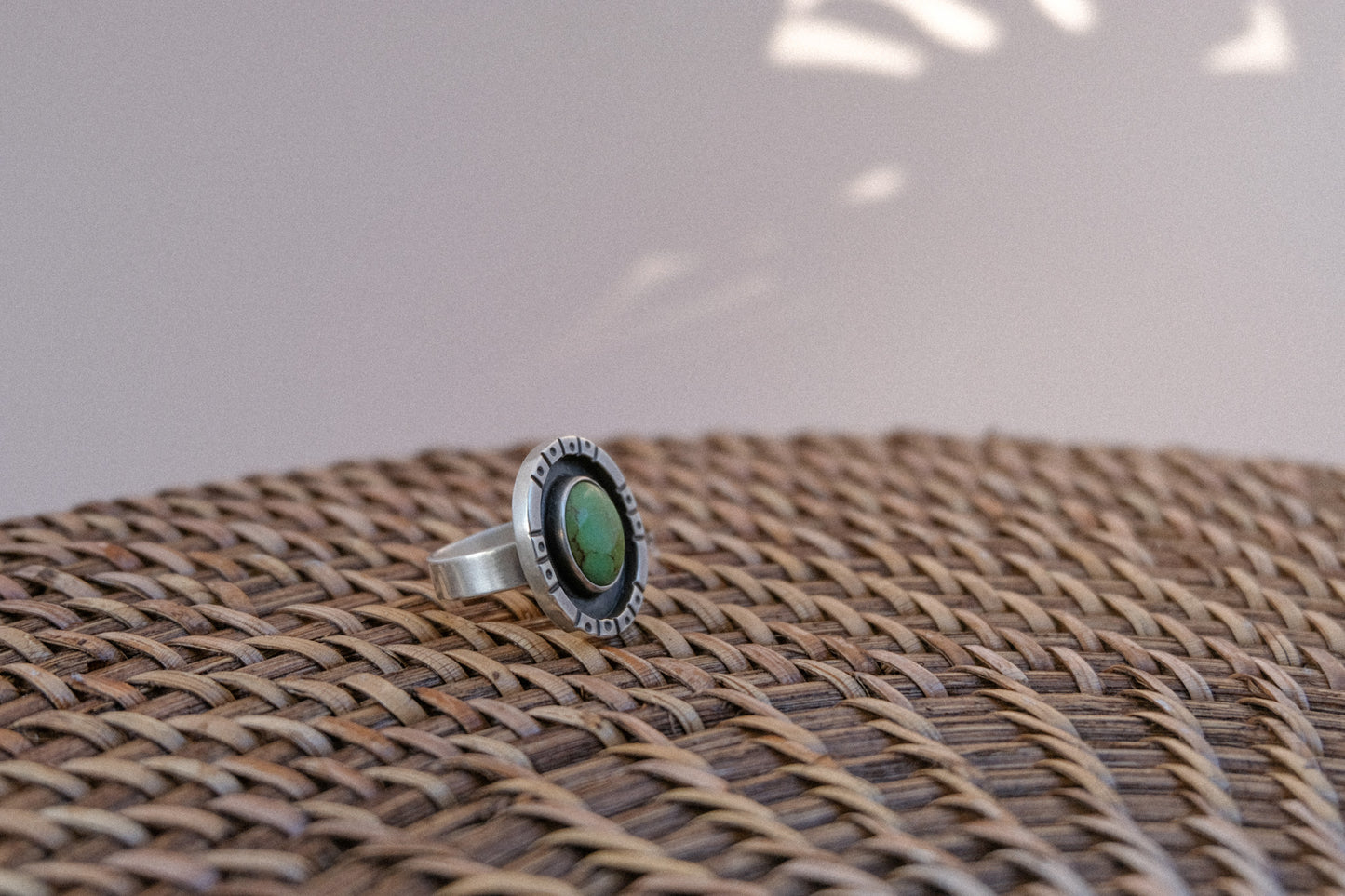 Turquoise Oval Ring || 7