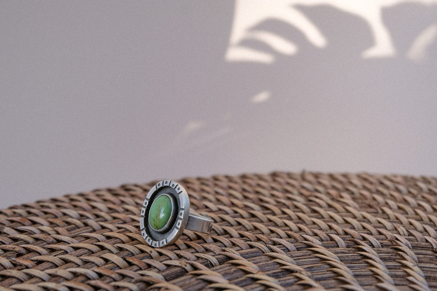 Turquoise Oval Ring || 7