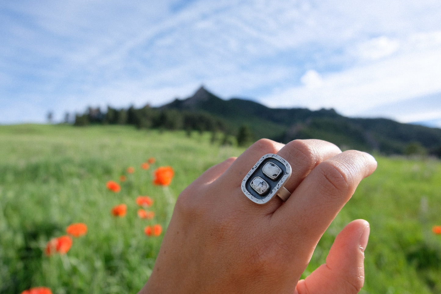 White Buffalo Twin Ring || 7.5