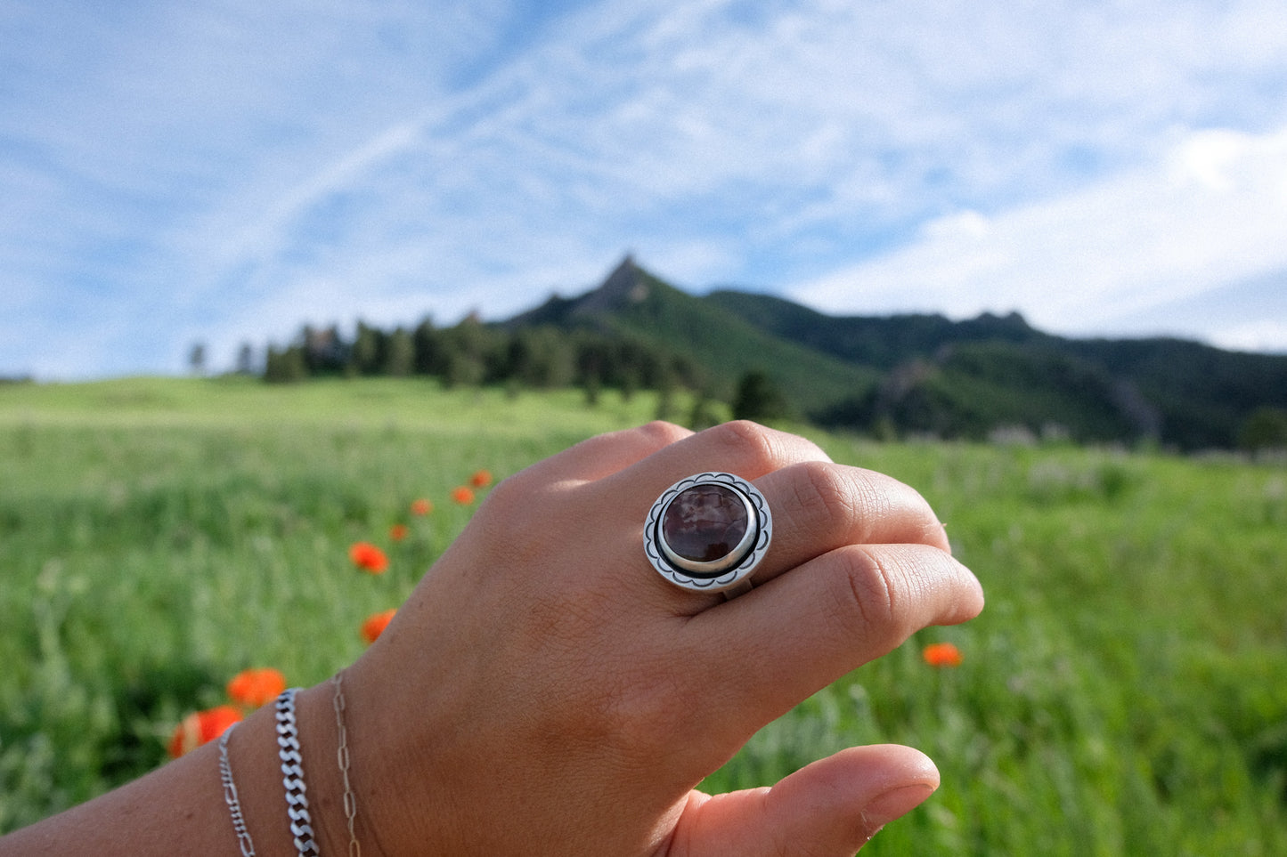 Red Falcon Statement Ring || 7.5