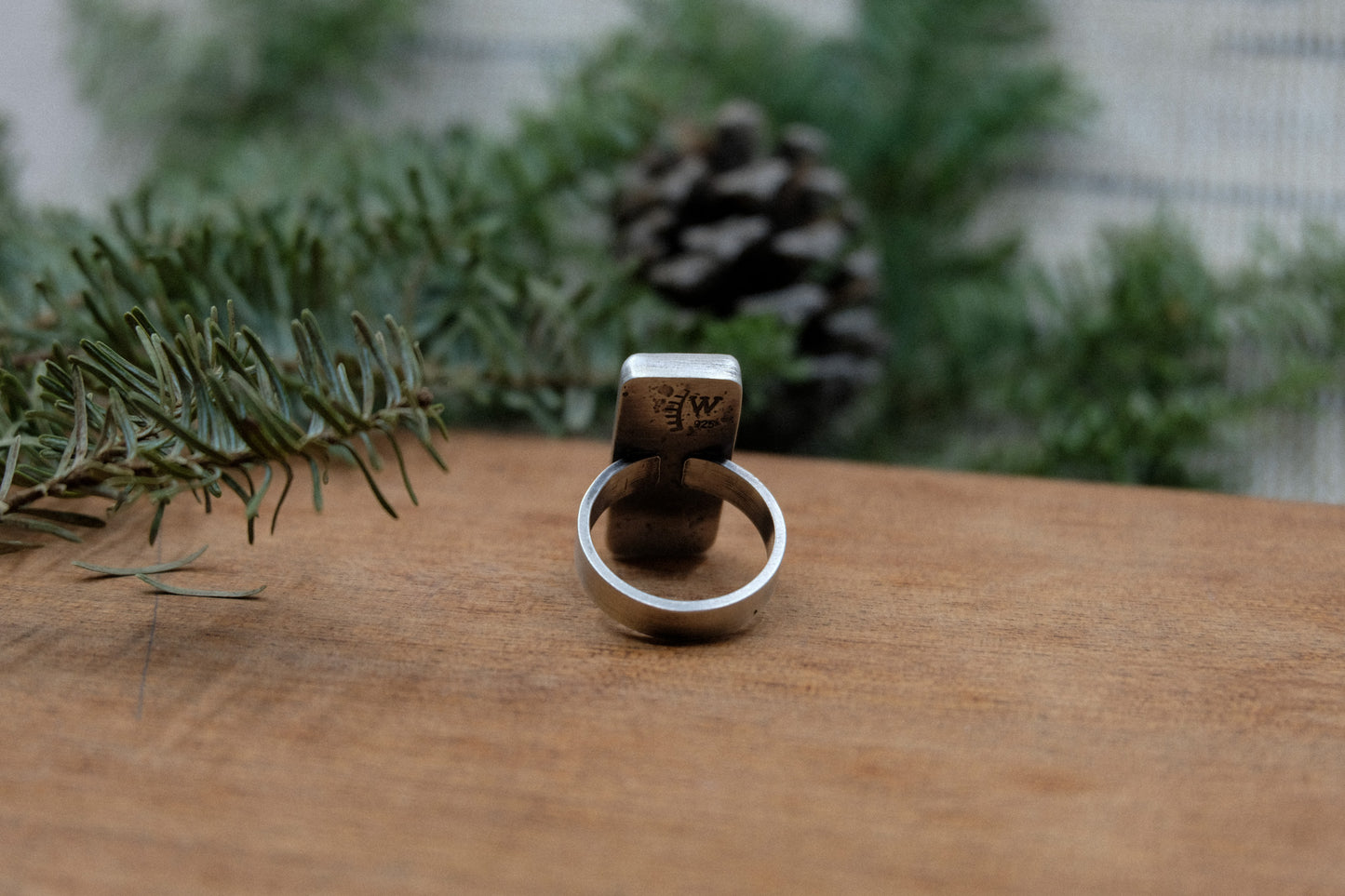 Rectangle Turquoise Ring || Size 7.75