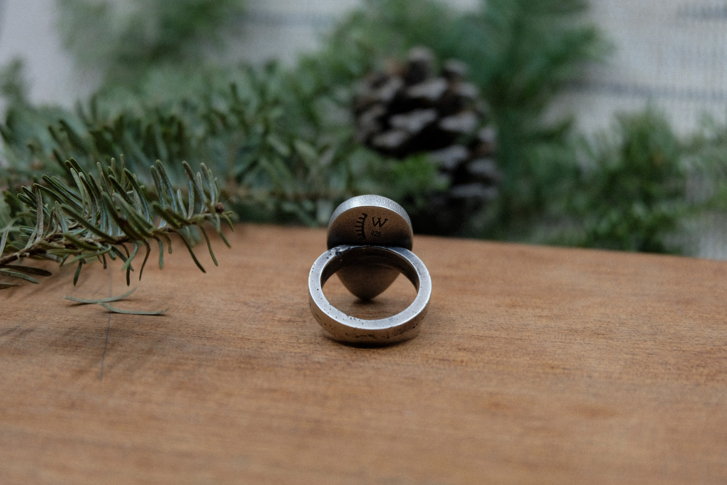 Teardrop Jasper Ring || Size 7