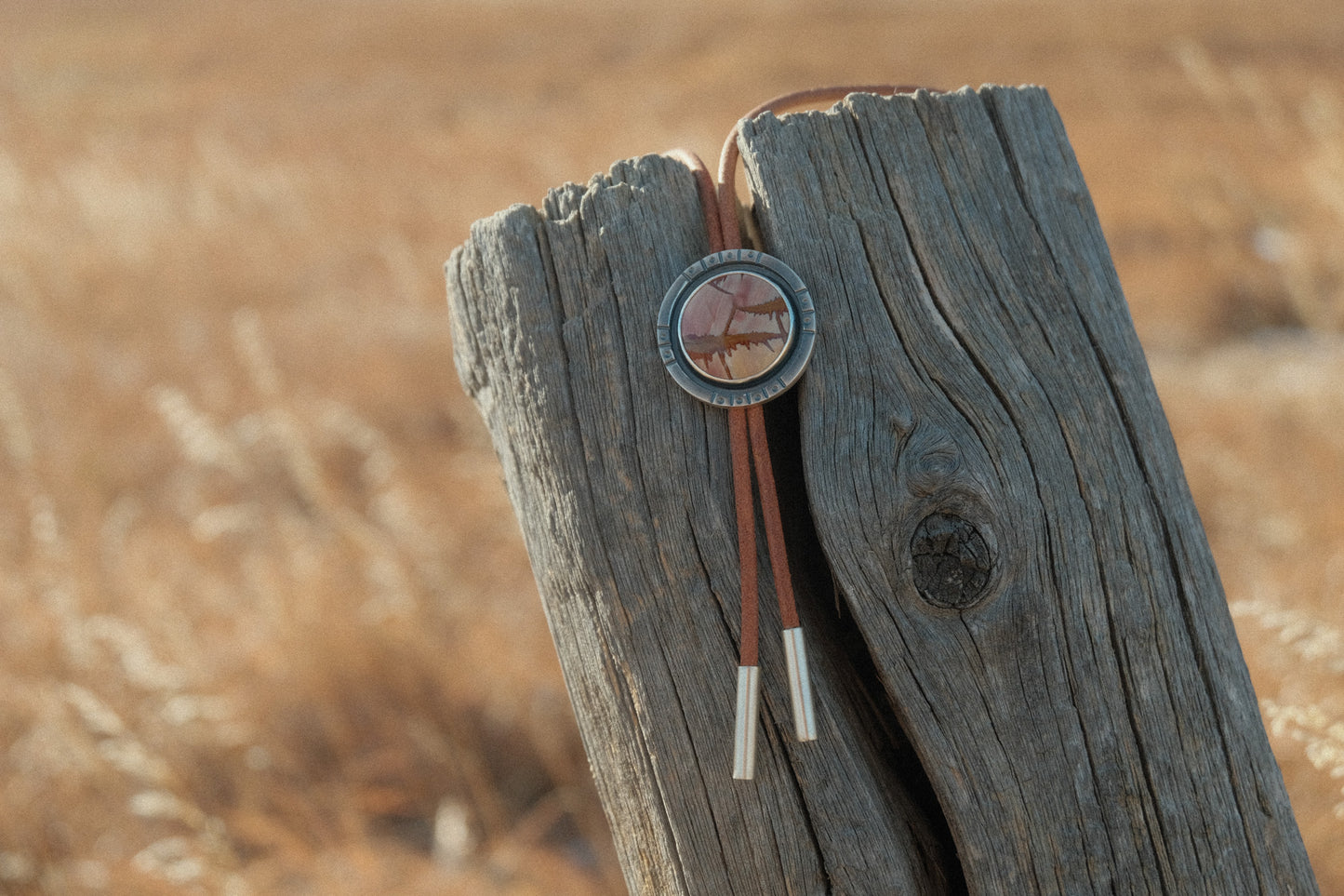 Red Falcon Round Bolo