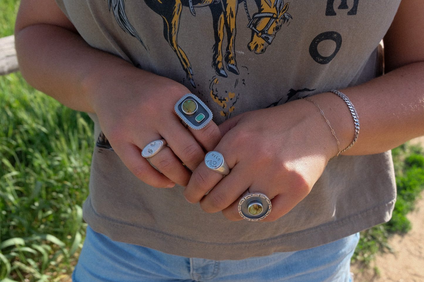 Turquoise Shadowbox Ring || 7