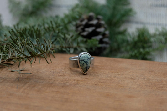 Teardrop Variscite Ring || Size 7