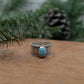 Turquoise Wide Band Ring #1 || Size 9.5