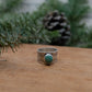 Turquoise Wide Band Ring #2 || Size 7