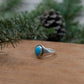 Turquoise Signet Ring #4 || Size 8