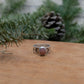Pink Opal Wide Band Ring || Size 8.5