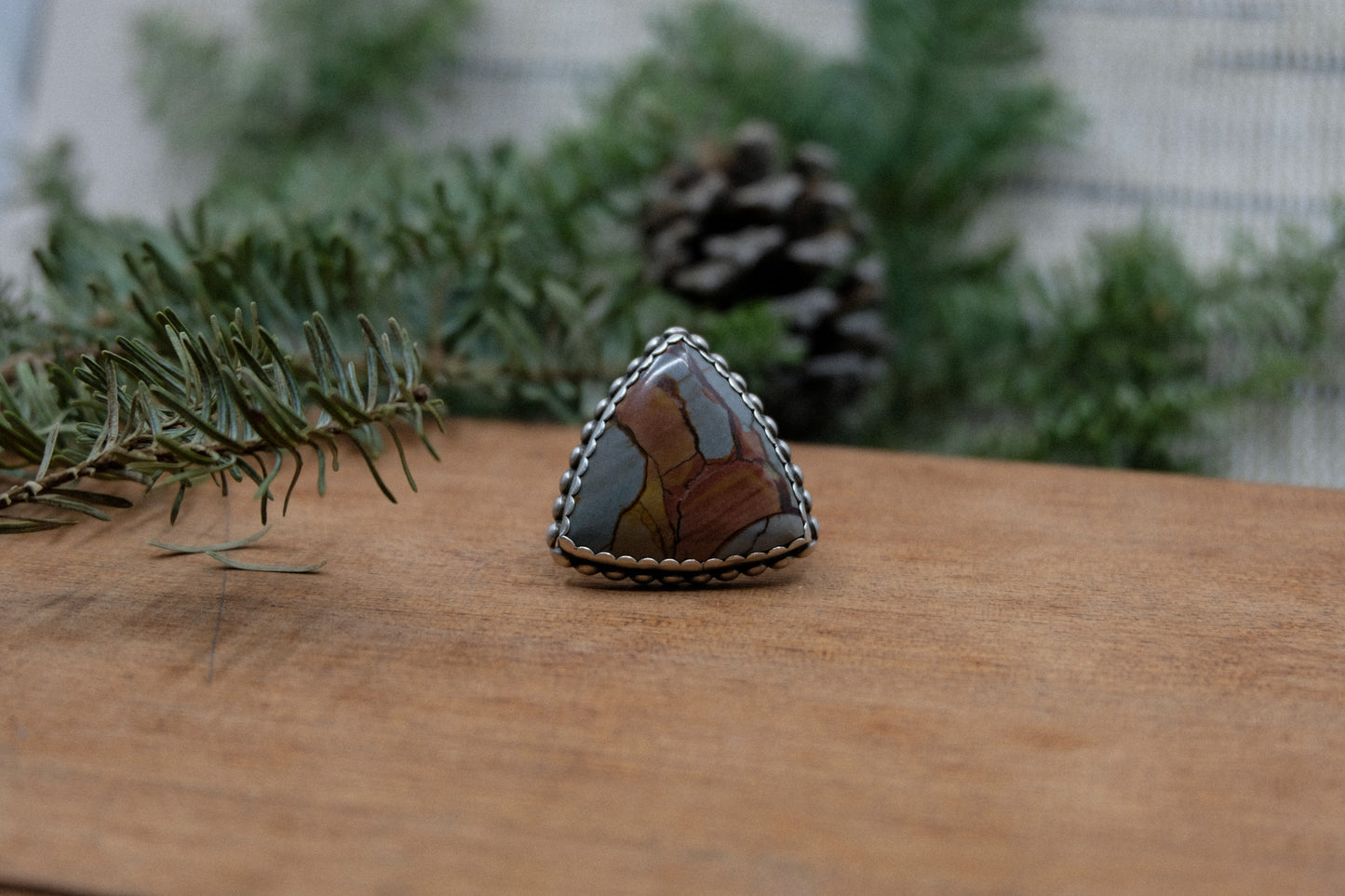 Statment Jasper Ring || Size 7.5