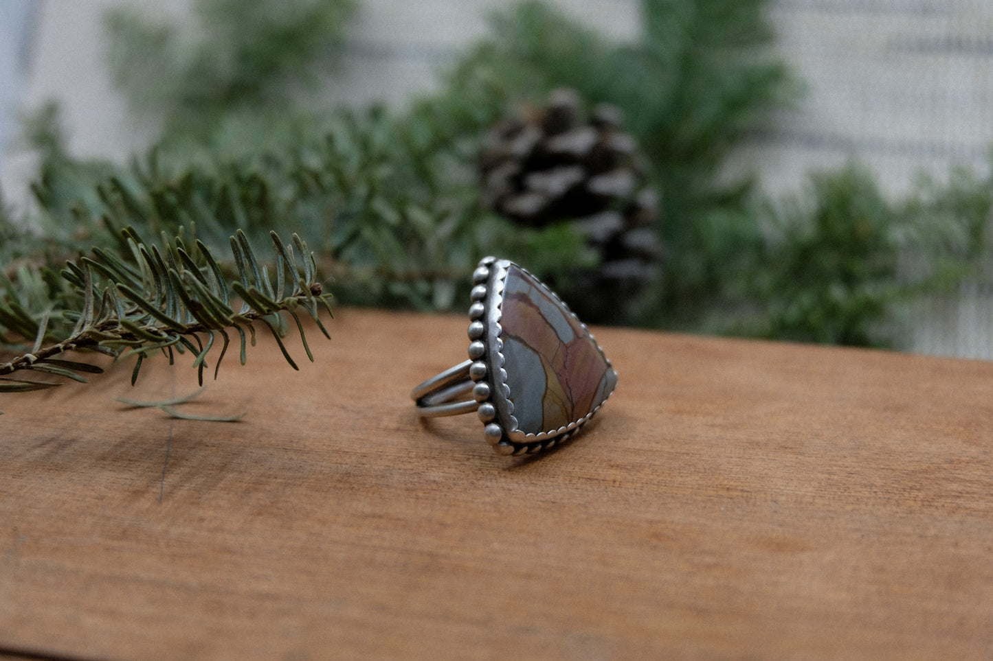 Statment Jasper Ring || Size 7.5