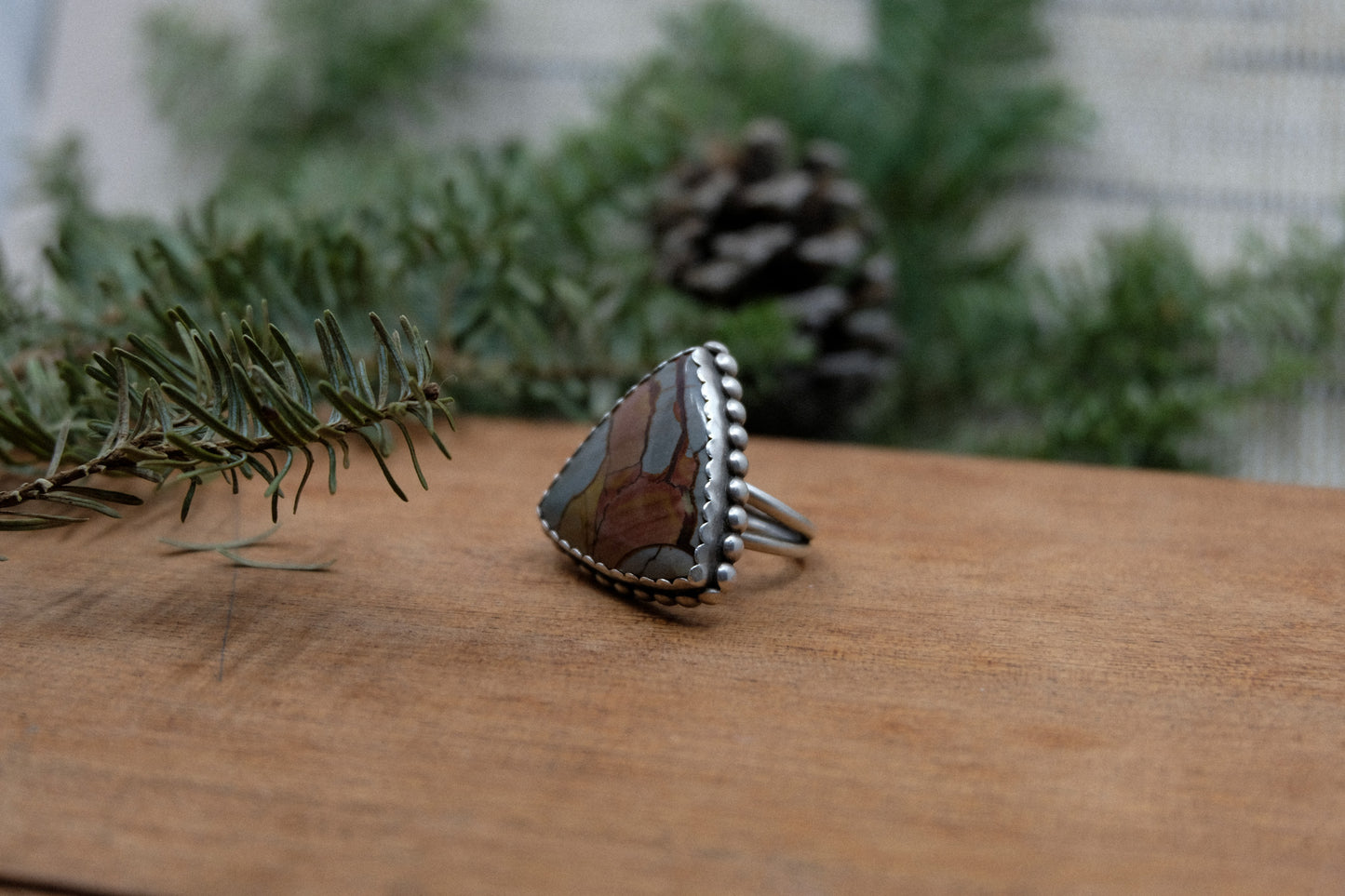 Statment Jasper Ring || Size 7.5